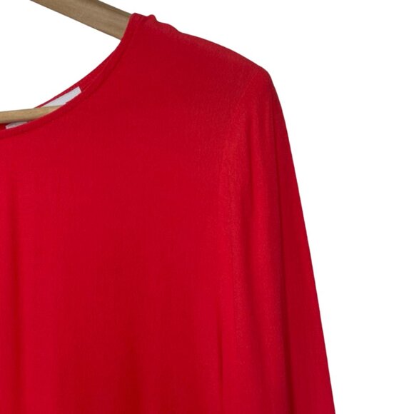 WAYF | Women's Coral Long Sleeve Crepe Lightweight Shift Dress | Size L - Picture 3 of 13